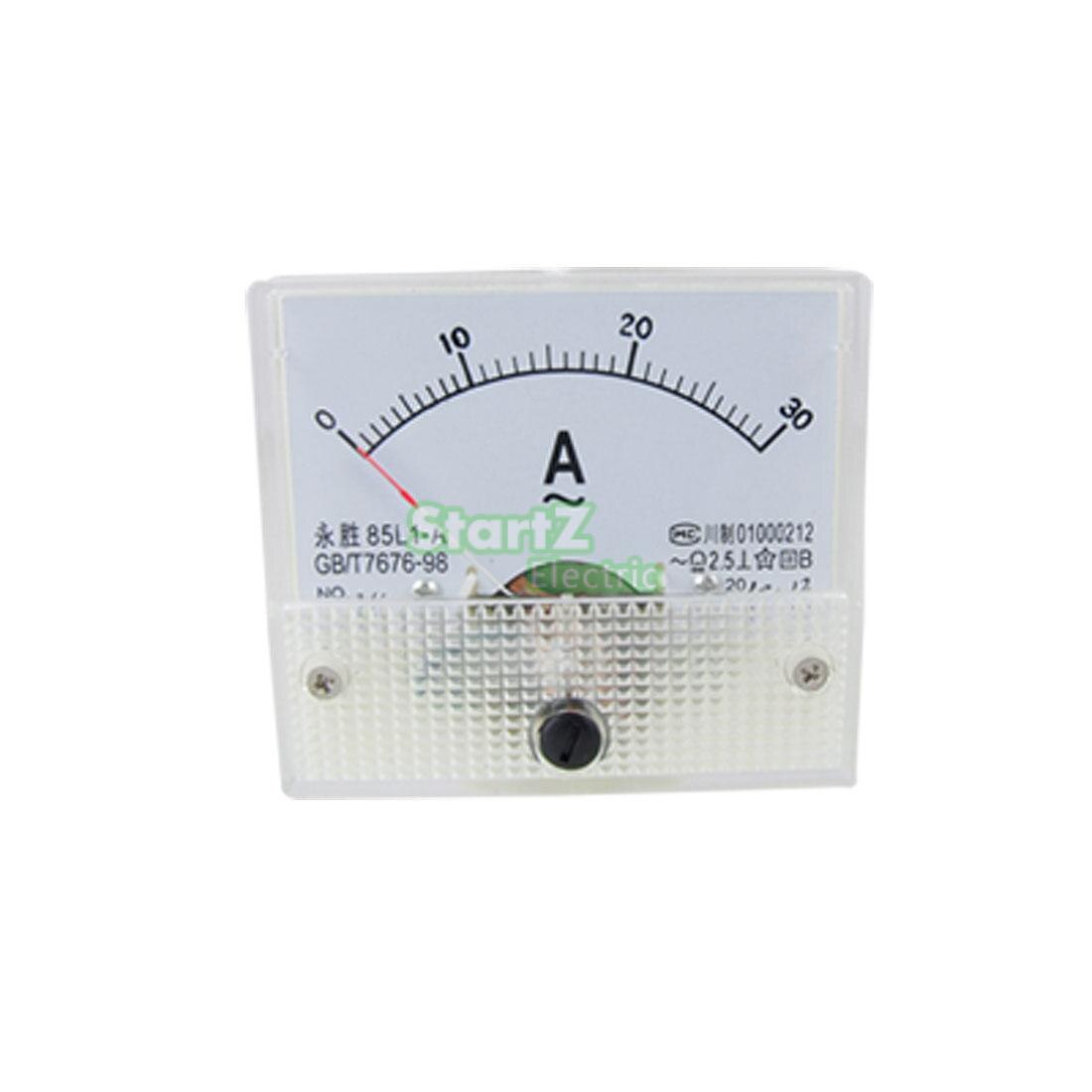 AC Analog Meter Panel 30A AMP Current Ammeters 85L1 0-30A Gauge