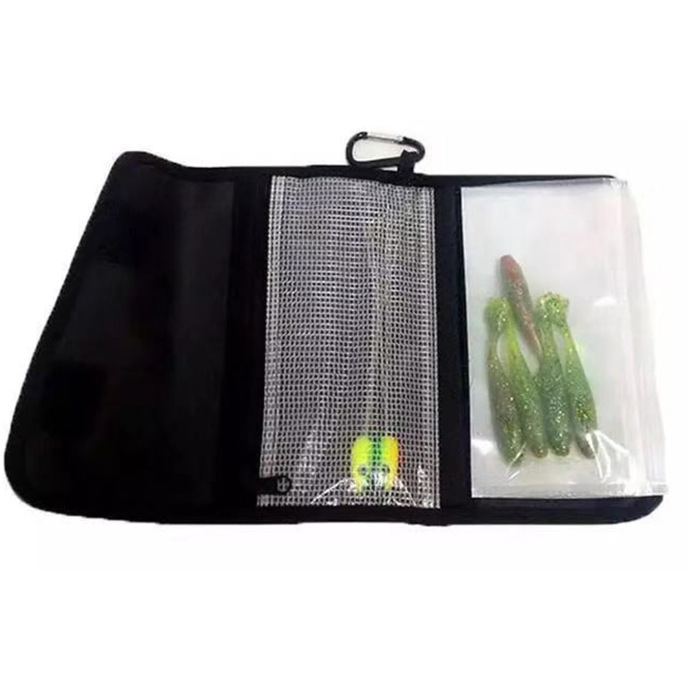 Kalastus uistin laukku kalastus lusikka viehelaukku monitoimi kannettava vedenpitävä lompakko spinnerin säilytyspussi 35 x 21cm