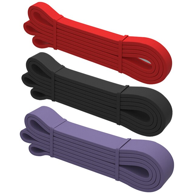 Widerstand Band 208cm Lange ÜSpund Bands für Sport ziehen hoch Yoga strecken Expander Schleife Fitness Band Ausbildung Elastische Gummi Gummi: rot Schwarz Violett