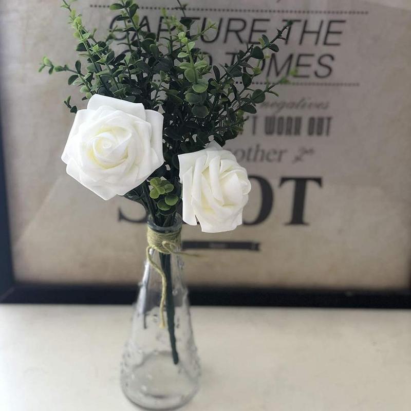 Kunstmatige Bloem Roos Bloemen Hoofd Roos Bloem Plant Voor Wedding Decoratio Valentijnsdag