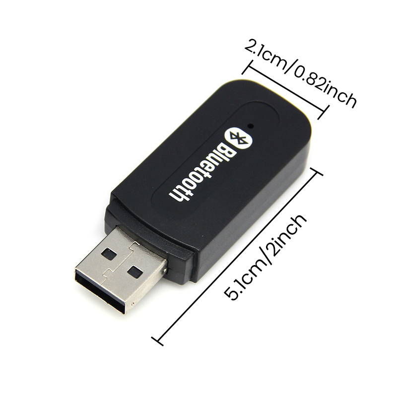 Bluetooth-compatible Music Single 3.5mmAux Jack Receiver Adapter Audio Receiver Speaker Connector For Car Android