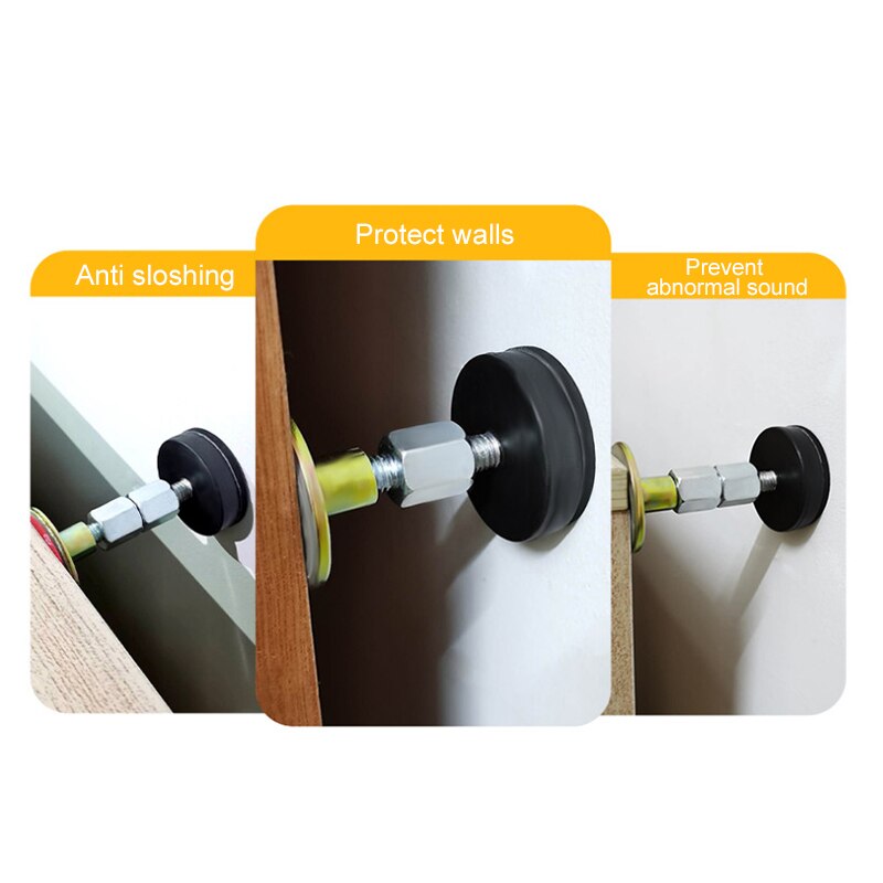 2pcs Adjustable Threaded Bed Frame Holder Anti-Shake Tool for Bed Telescopic Support for Room Wall Hardware LBShipping