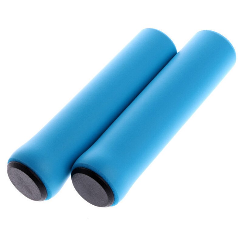 1Pair Silicone Cycling Bicycle Grips Outdoor MTB Mountain Bike Handlebar Grips Cover Anti-slip Strong Support Grips Bike Part: blue