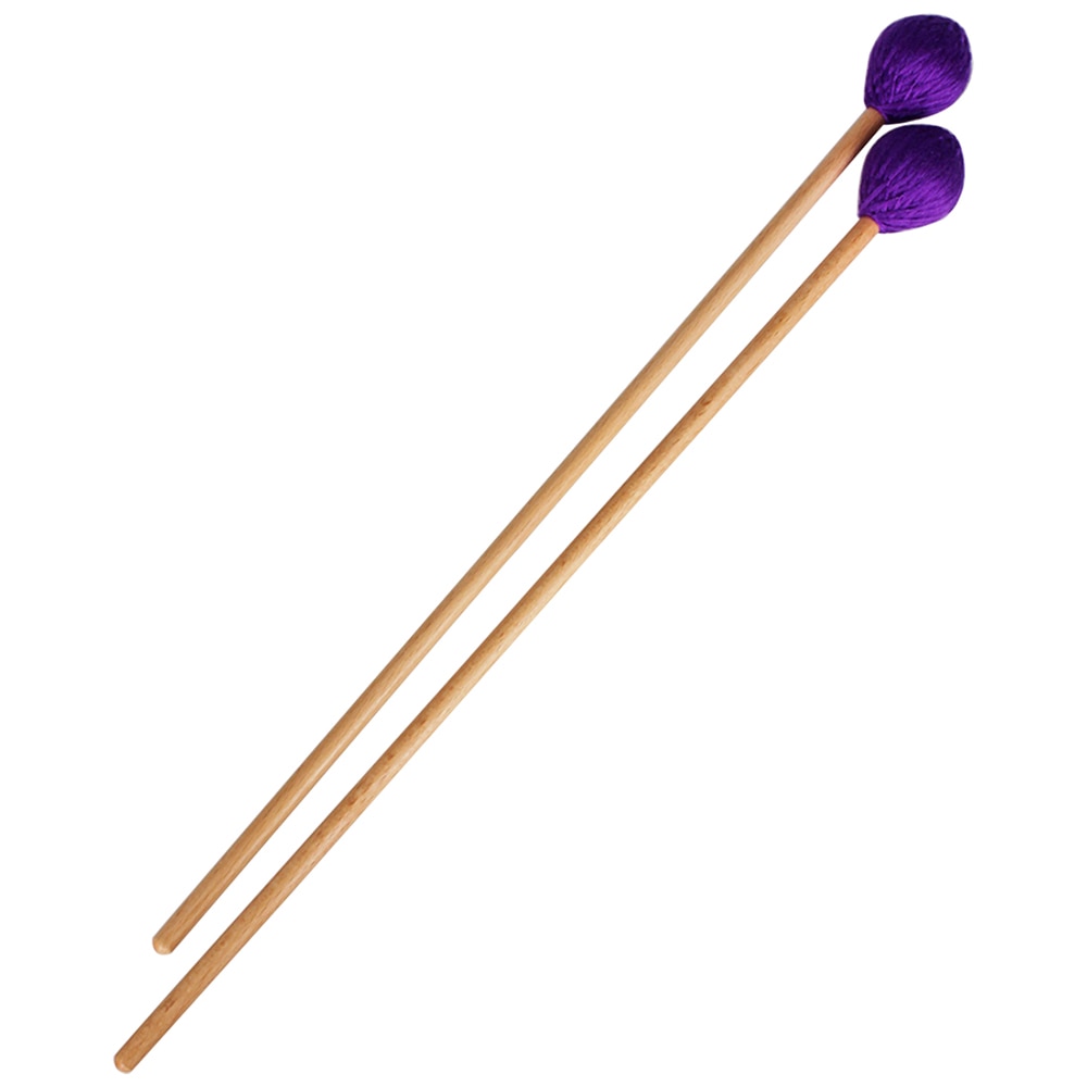 Midterste marimba stick mallets xylofon glockensplel hammer med bøghåndtag percussion kit musikinstrument tilbehør