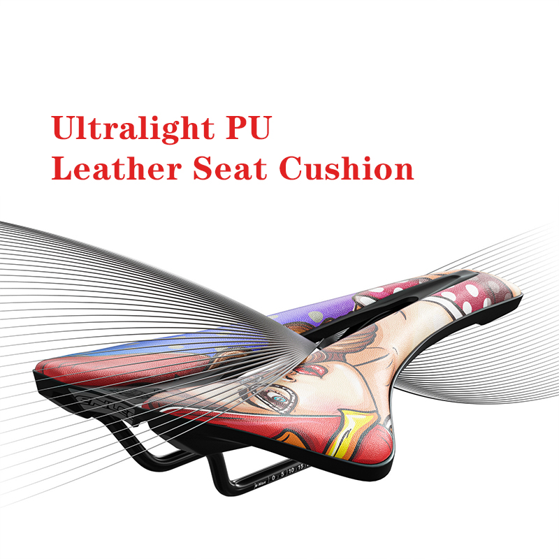 Kleurrijke Patroon Gel Extra Zachte Fiets Mtb Zadel Kussen Fiets Hollow Zadel Road Mountainbike Zetel Fiets Accessoires