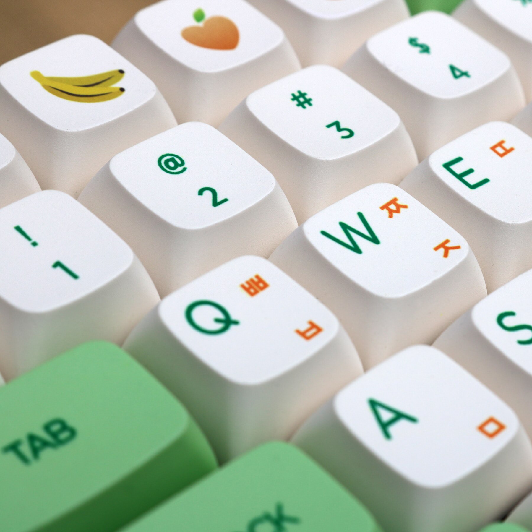 139 Keys/set PBT Dye Subbed Fruit Key Caps For MX Switch Mechanical Keyboard XDA Profile Korean Keycap For IKBC AKKO RK