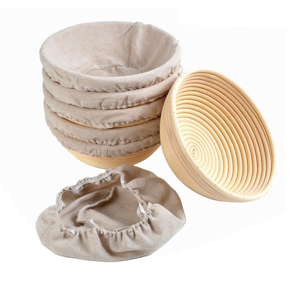 Bamboo Baking Bread Basket Eco-Friendly Fermentation Rattan DIY Economic Rattan Proofing Basket Kitchen Storage Food