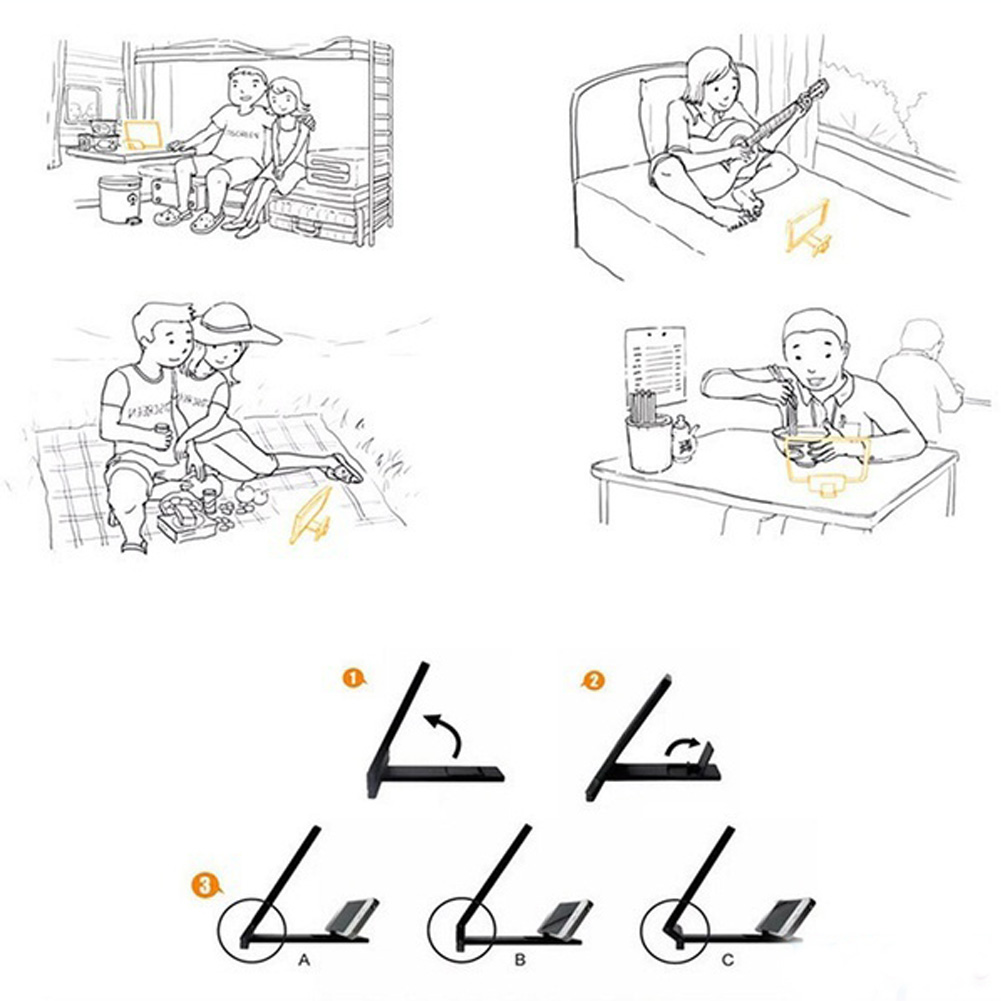 3D Mobile Phone Screen Amplifier Stand Portable HD Video Screen Magnifier Bracket Folding Screen Magnifier Phone Accessories