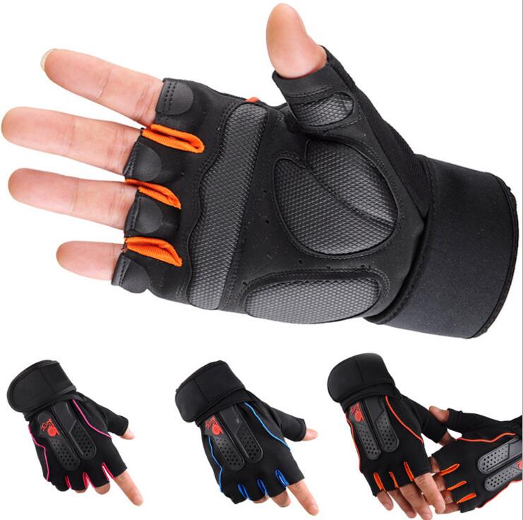 MOGEBIKE Cycling Anti-slip Anti-sweat Men Women Half Finger Gloves Breathable Anti-shock Sports Gloves MTB Bike Bicycle Glove