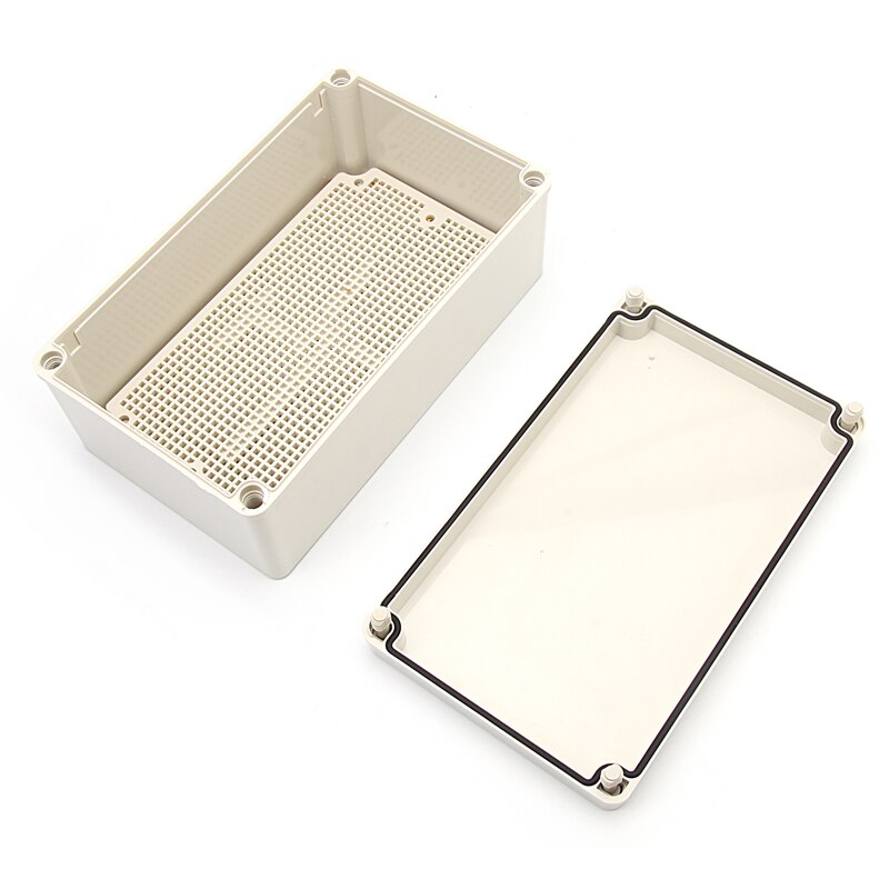 IP67 Waterdichte Plastic Abs Behuizing Voor Elektronica Met Montage Board Elektrische Transparante Cover Behuizing Junction Box Case: 250x150x100mm grey