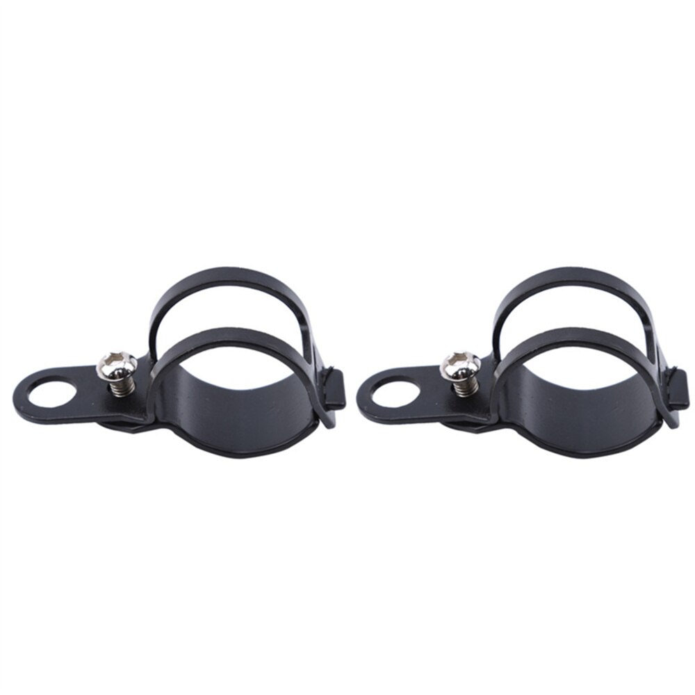 2pcs/set Motorcycle Mount Turn Signal Bracket Flasher Bracket Flashing Indicator Bracket Fork Mounting Clips for ATV/Motorcycle