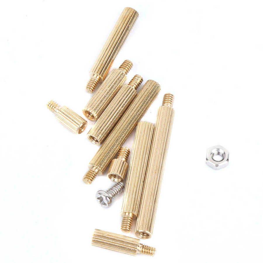 thread repair insert kit set ferreteria 270pcs M2 Stainless Steel Hex Screw Nut Brass Standoff Assortment Kit Accessory