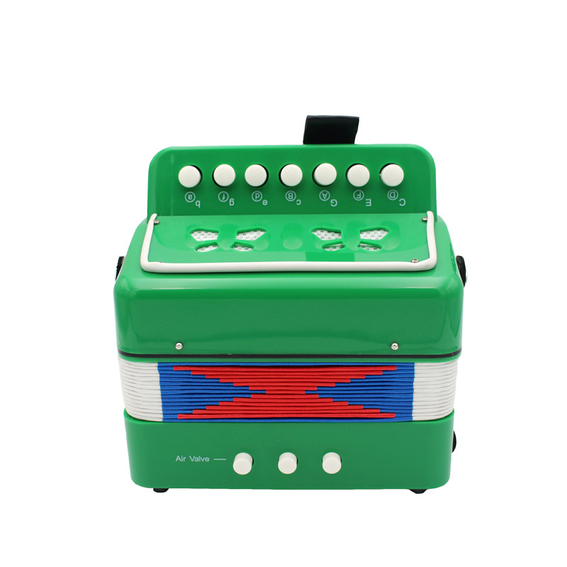 freundlicher freundlicher 7 Schlüssel 2 Bass Akkordeon 10 Farbe Pädagogisches Musical Instrument Rhythmus Band Spielzeug