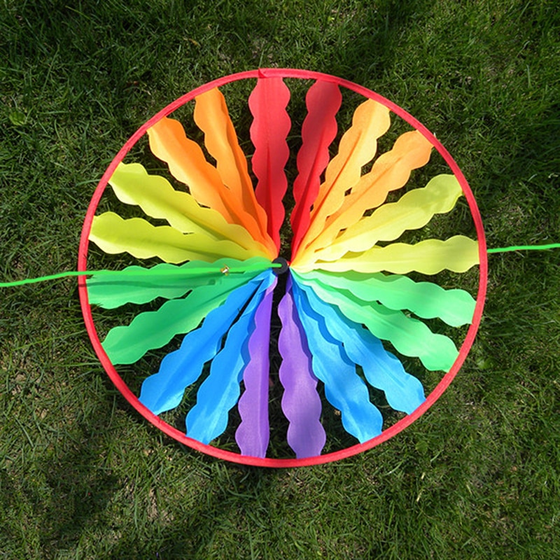 Rainbow Wiel Windmolen Wind Spinner Draaimolen Tuin Grappige Kinderen