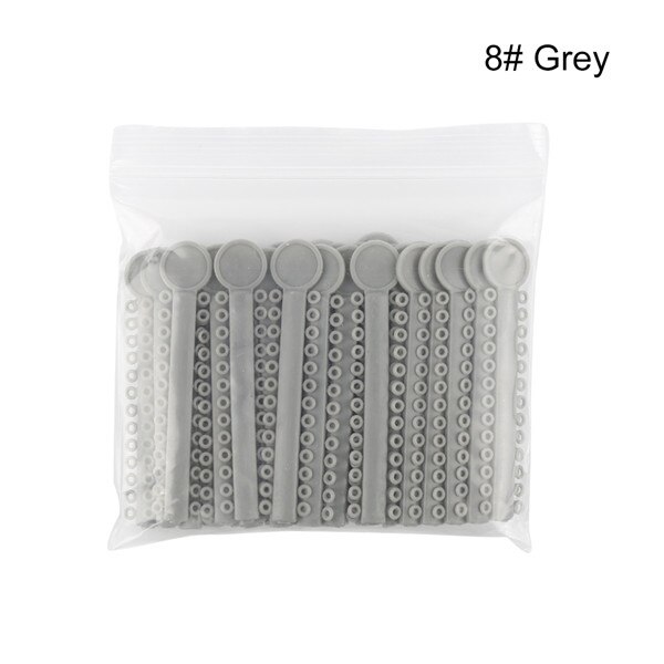 Y & W & F 40 pcs/pack liens de Ligature élastomère dentaire orthodontie élastiques bandes de caoutchouc soins des dents couleur vive soins buccaux: Rouge