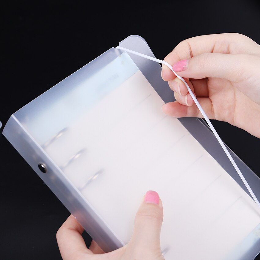 A5 A6 Notebook Accessory Sheet Shell Office School Stationery Transparent Concise 6 Holes Binder Planner Cover