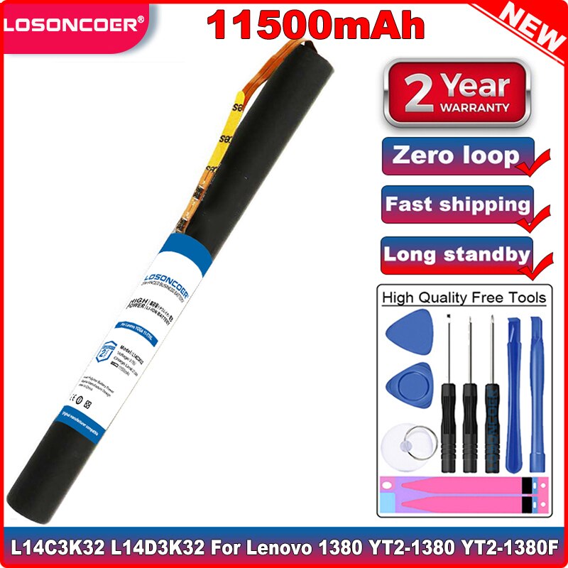 Newest 1150mAh L14C3K32 Battery for Lenovo YOGA Tablet 2 Pro-1380F 1380 YT2-1380 YT2-1380F Yoga 11-TTH L14D3K32 tablet Pc