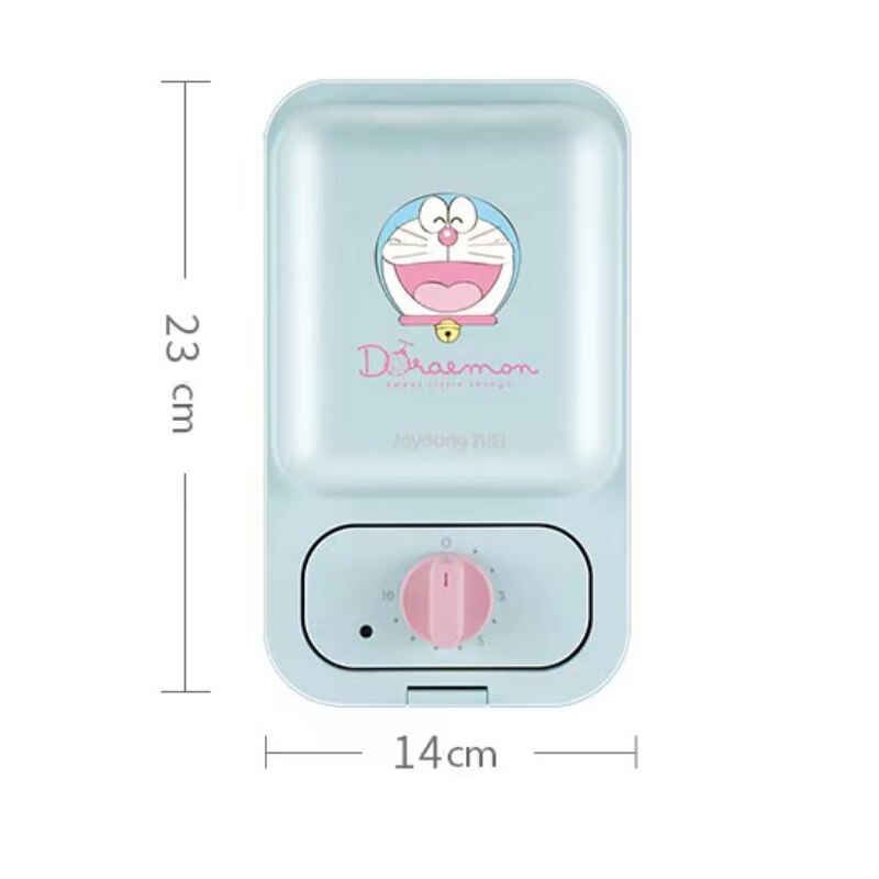 220V Portable Mini Electric Waffle Maker Non-stick Household Sandwich Bread Baker Machine With 2 Plates