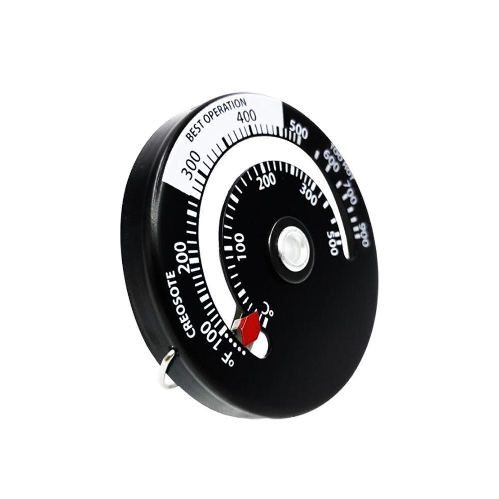 termómetro magnético de estufa de madera Sonda de chimenea sensibilidad barbacoa hogar estufa termómetro ventilador horno herramienta G7H2: Default Title