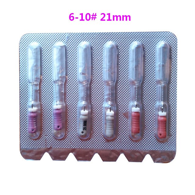 5pack Dental c-pilot pliki 25mm 6-10 # stal nierdzewna C + pliki 21mm pliki endodontyczne C 6 sztuka/paczka pliki endodontyczne: 5pack Size6-10 21mm