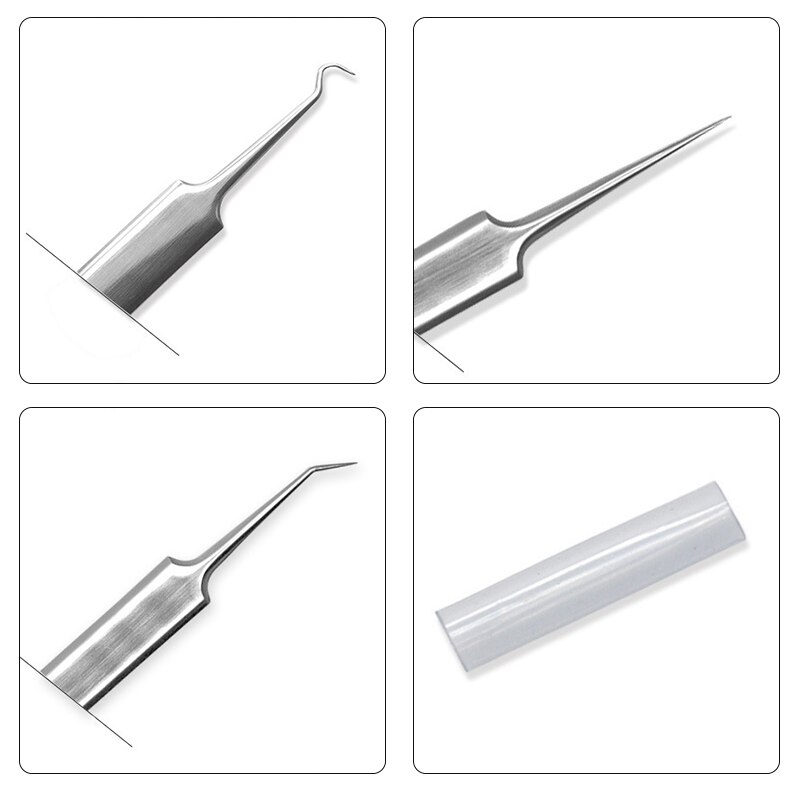 1pc roestvrijstalen hulpmiddelen voor het verwijderen van mee-eters, mee-eters en puistjes.