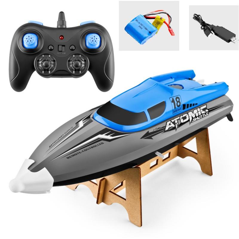 2.4G 7.4V Rc Hoge Snelheid Afstandsbediening Racing Boot 30 Km/h Speedboot Speelgoed Model Educatief Kinderen vriendje Speelgoed TSLM1: 01 Blue