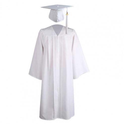 Gorro de Mortarboard Flexible y resistente para adolescentes, lavable, para uso religioso, Mortarboard,: Blanco / M
