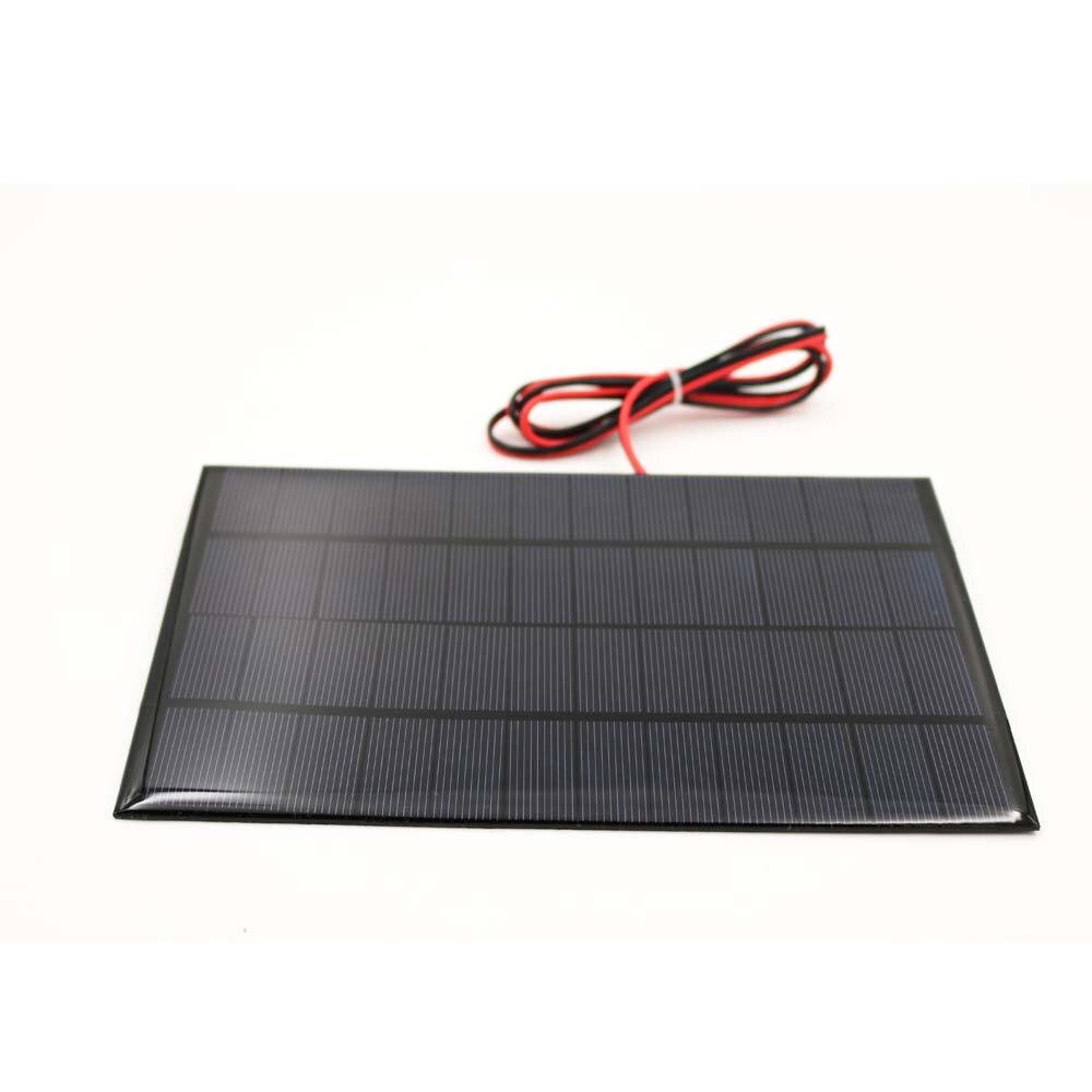 12V 4.2W Mini Solar Cell Solar Panel Standard Epoxy Polycrystalline Silicon with 100cm extend wire