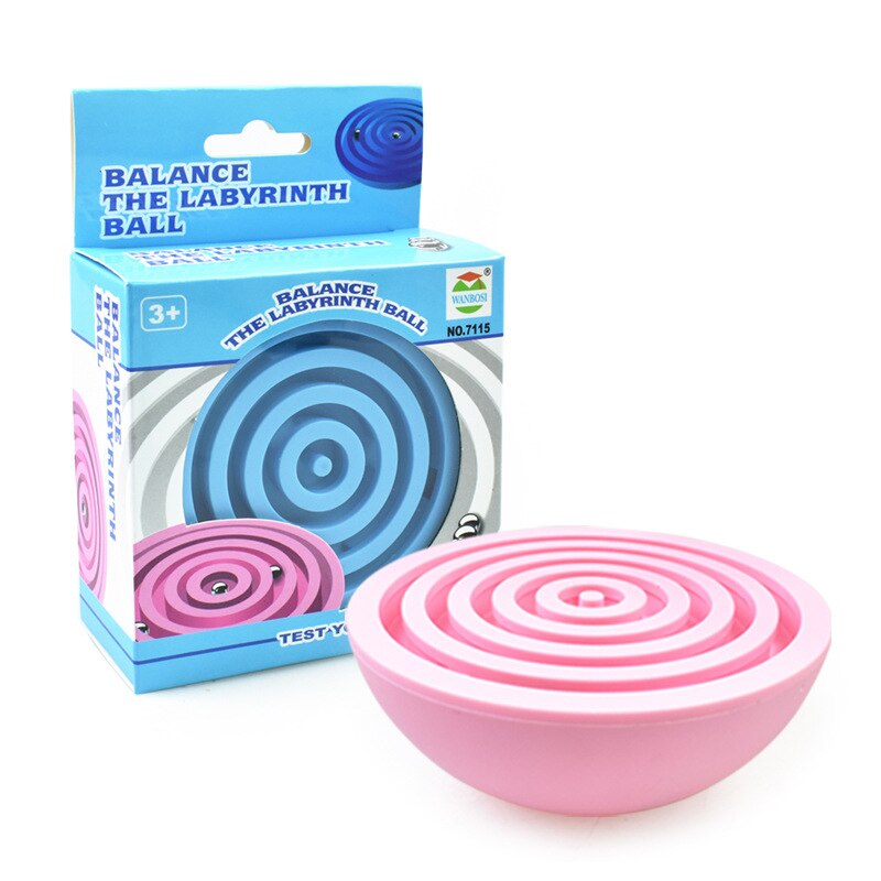 Intellect Bal 3D Puzzel Bal Labyrint Puzzel Toy Sphere Uitdagende Hindernissen Spel Brain Tester Balance Training