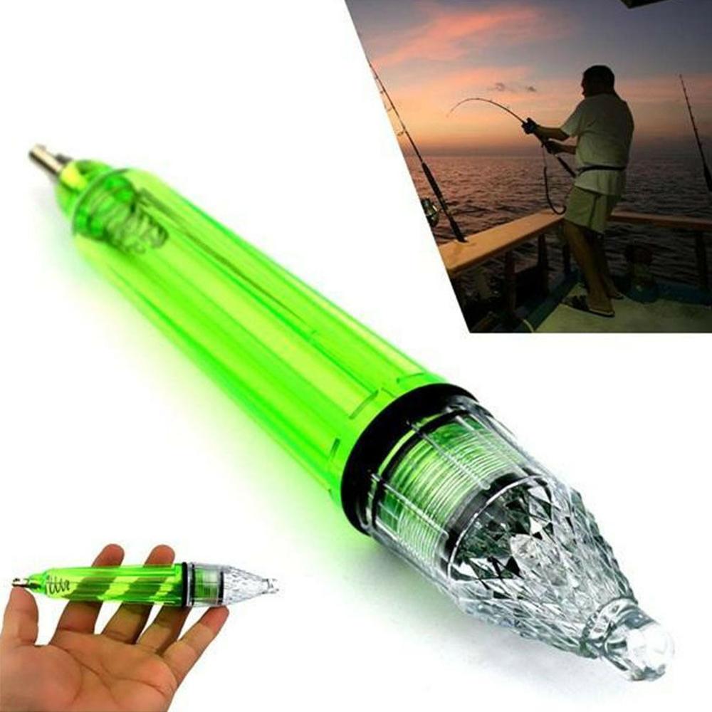 LED clignotant Mini appât leurre goutte profonde lumières sous-marines pêche calmar poisson leurre lumière vert lampe nuit poissons lumières