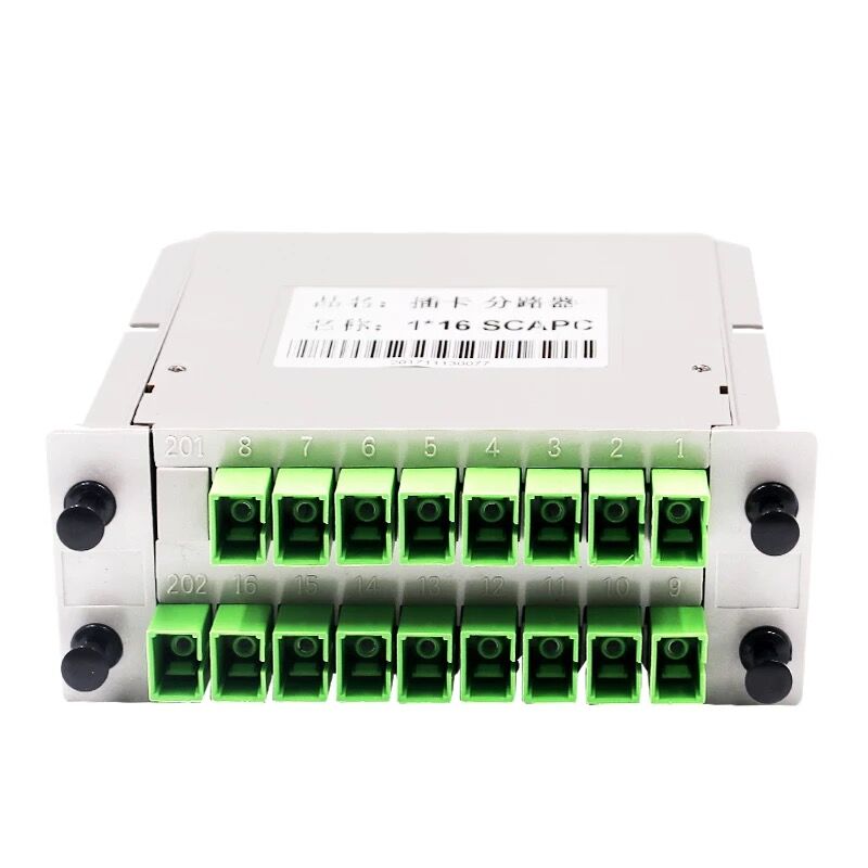 1X16 Splitter Lgx Doos Cassette Card Plaatsen Sc/Apc Plc Splitter Module 1:16 16 Poorten Fiber Optische plc Splitter