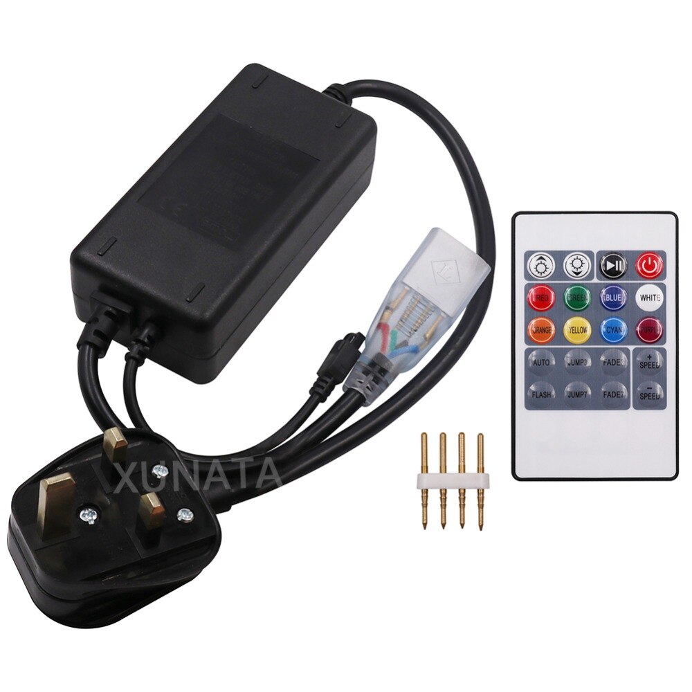 20key IR Afstandsbediening RGB Controller AC110V 220 V 1000 W Led Controllers Met US/EU/AU/UK plug Voor 8mm 10mm PCB Led Strip Licht