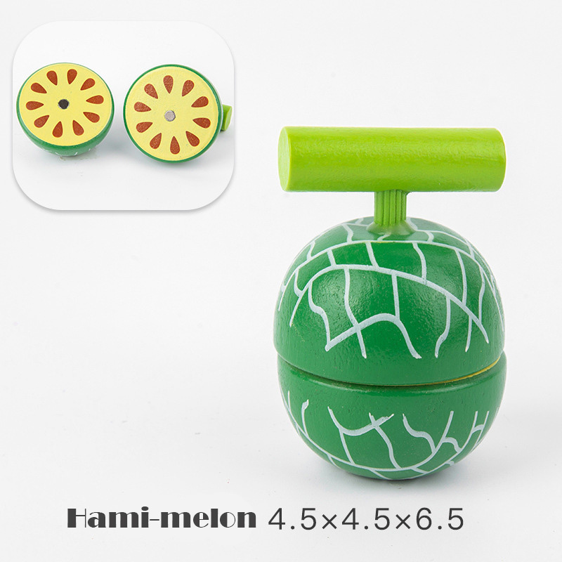 Magnetic Wooden Cutting Fruits Vegetables Pretend Play Simulation Kitchen Toys Classic Game Montessori Educational Toys For Kids