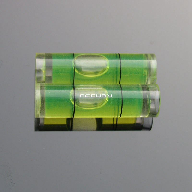 100pcs 9.5*34mm Cylindrical Bubble level spirit level vial Acrylic levels for Frame or Hanging wall TV