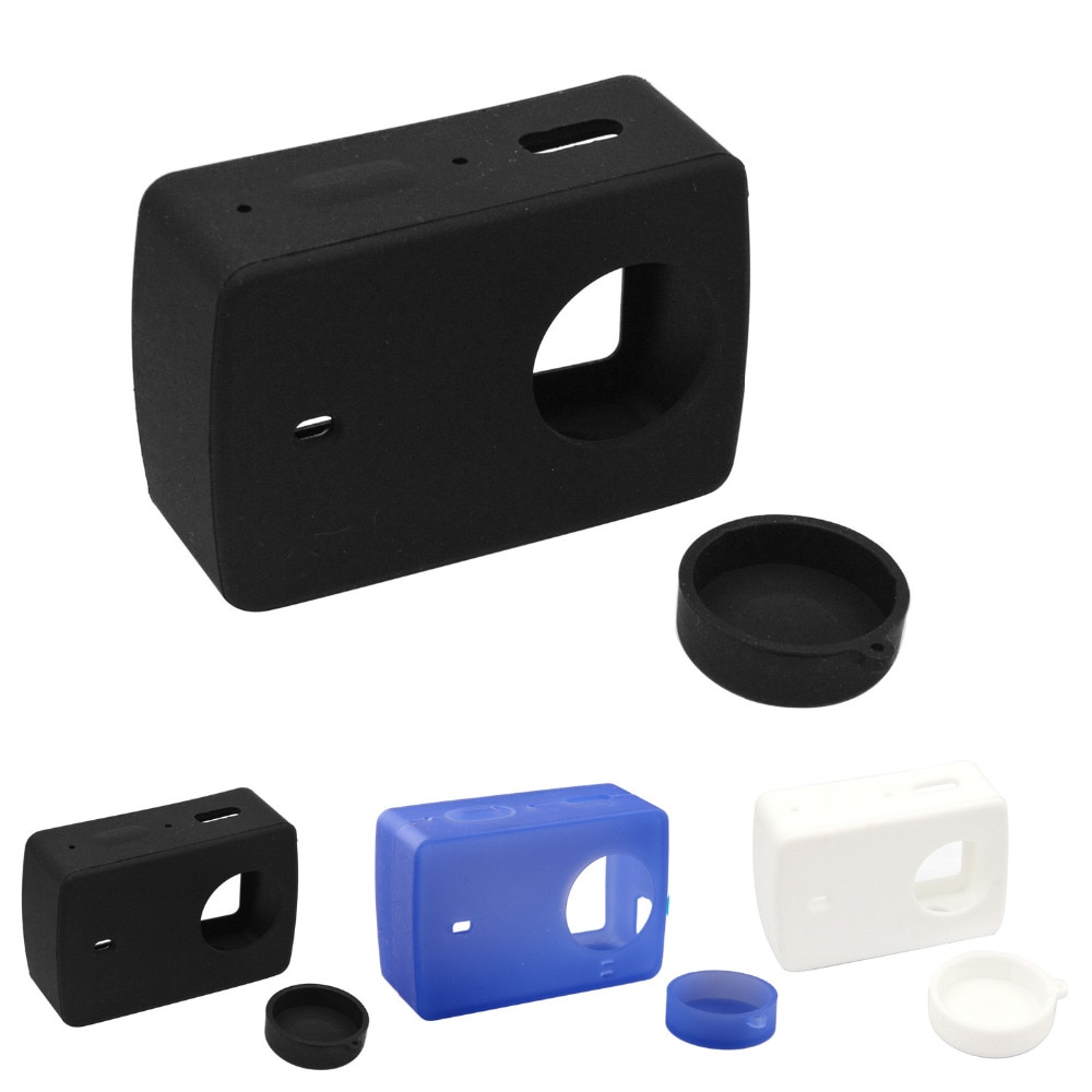 Gosear Siliconen Beschermhoes Protector Case Shell Skin Lens Cap Voor Xiaomi Yi 4 K Xiaoyi 2 Ii Xiomi 4 K Action Camera Gadget