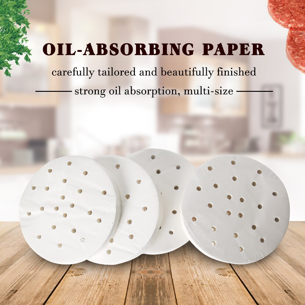 Juego de 5 2000 Uds. De papel para hamburguesas ITOP de 150mm, papel absorbente de aceite adecuado para máquina de prensado de hamburguesas de 150mm, Material de alimentaria