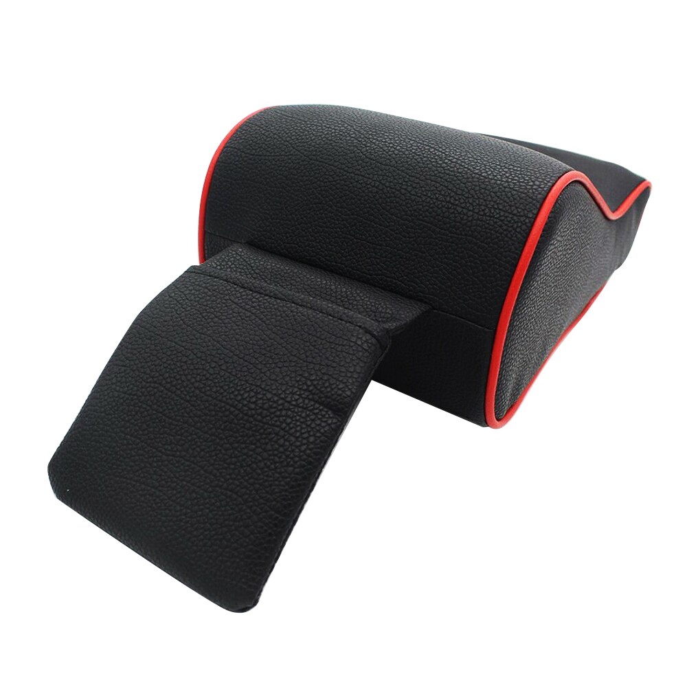 Auto Centrale Armsteun Lederen Pad Zwarte Auto Center Arm Rest Zetel Doos Mat Kussen Kussensloop Voertuig Beschermende Styling