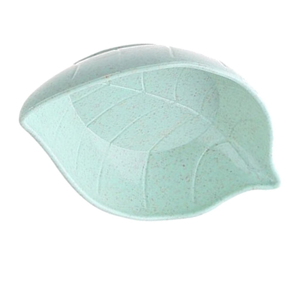 Wheat Straw Leaf Shape Seasoning Dishes Table Sauce Container Kitchen Cutlery Snack Plate 7*11cm