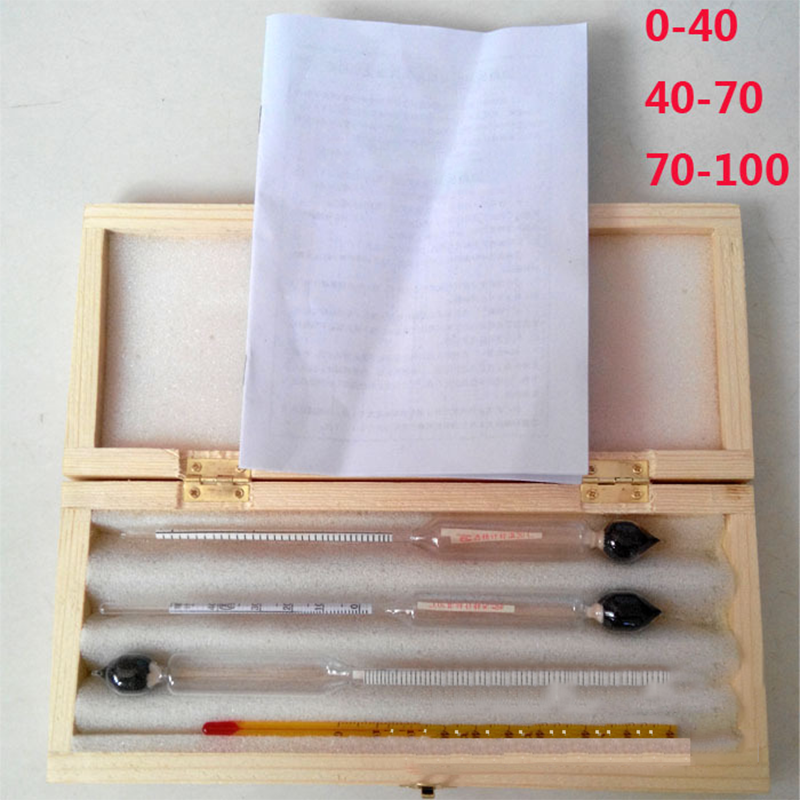 Hydrometer Tester Vintage measuring bottle Set Tools Alcoholmeter Alcohol Meter Wine Concentration Meter hydrometer