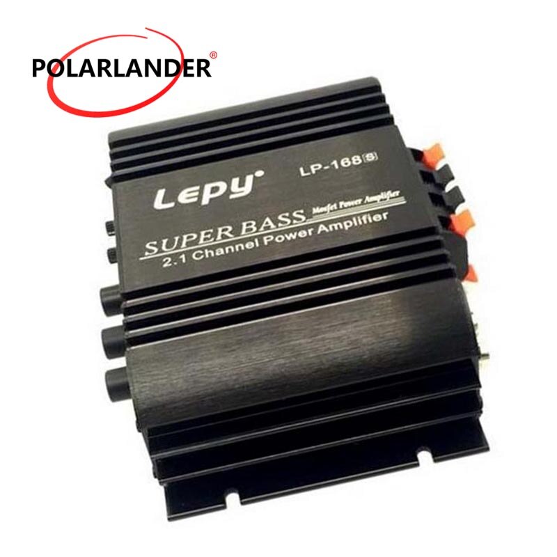 Amplificateur Audio Voiture LP-168S 12V 68W Stéréo Subwoofer - Neuf, Aluminium, Puissant