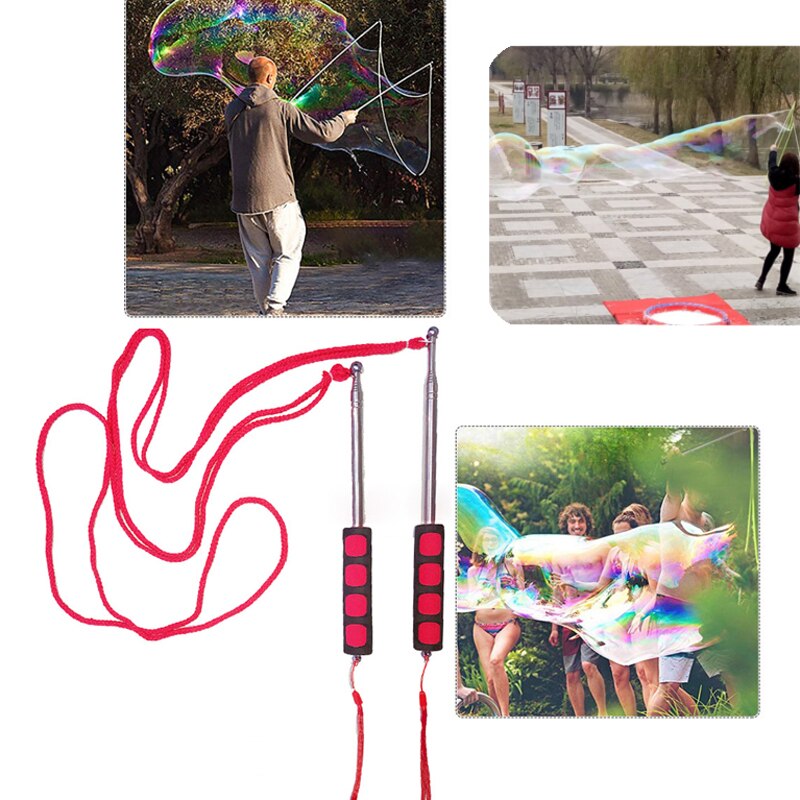 Bubble Wand, Giant Bubble Wand Rvs Telescopische Bubble Wand Geschikt Alle Mensen, Grappige Bubble tonen Rekwisieten