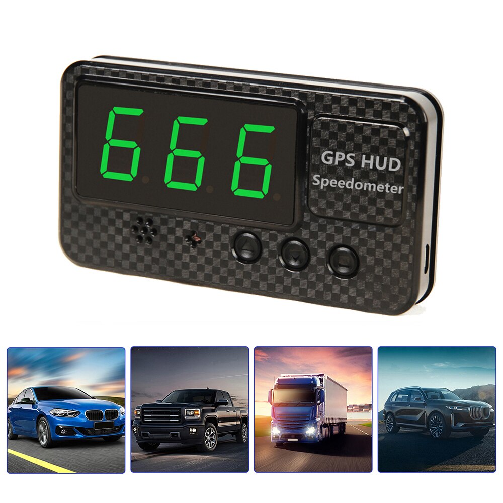 Universal- Auto HUD Digitale Auto Tacho Über Geschwindigkeit Alarm MPH KM/H GPS Kopf hoch Anzeige Intelligente System Für alle Fahrzeug