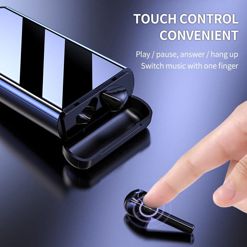 2 In 1 Met 10000Mah Opladen Case Power Bank Draadloze Bluetooth Oortelefoon 3D Stereo Dual Mic Draadloze Sport Bluetooth oordopjes
