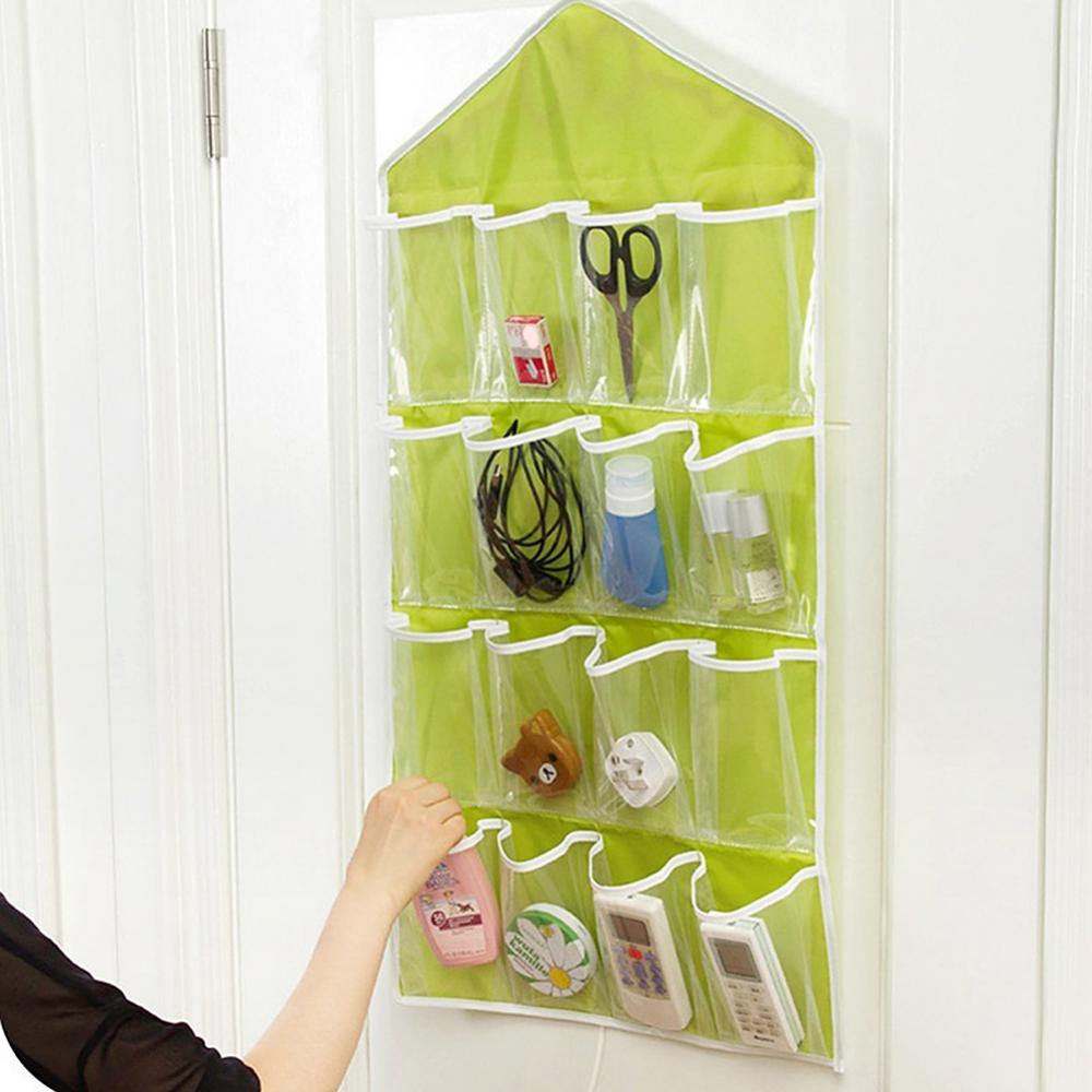 16 Cellen Kast Opknoping Zak Sokken Ondergoed Rek Hanger Opslag Closet Organizer Clear Zichtbaar Praktische Kleding Organizer
