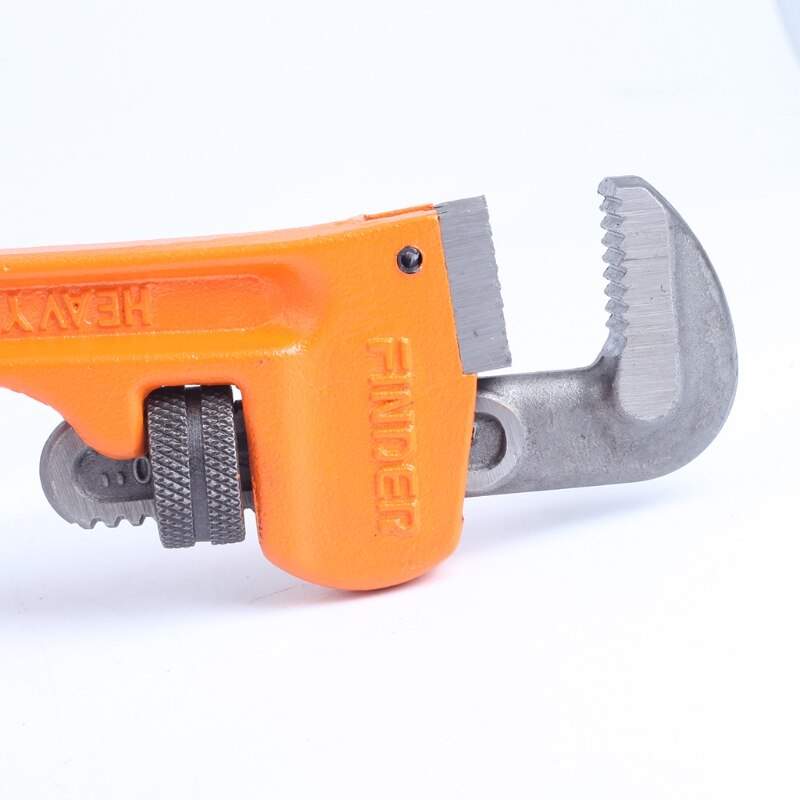 Heavy Duty Pipe Wrench Pump Monkey Pipe Wrench Precision Machine Teeth Heat Treated Comfortable to Hold Fast Opening M4YD