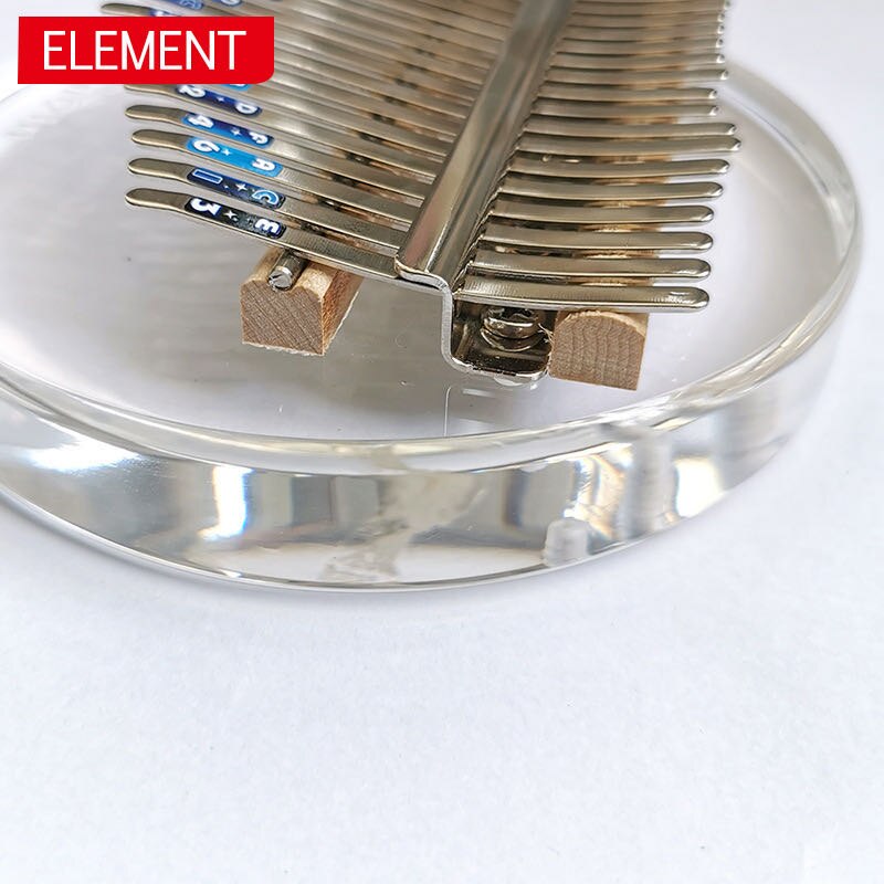 Kalimba 17 clés mignon Mbira Calimba acrylique cristal bouts des doigts pouce Piano rond cristal pouce piano