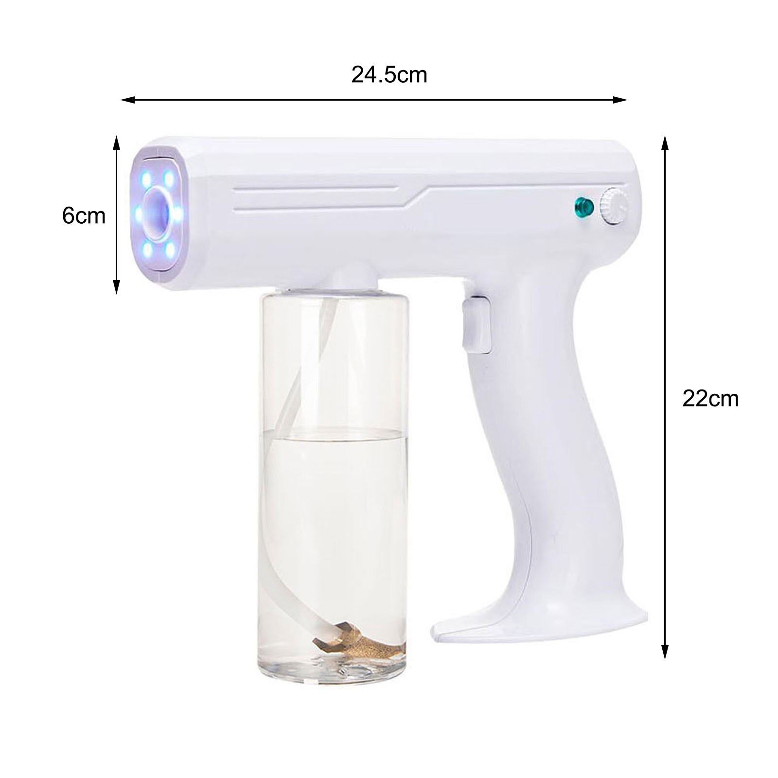 Atomization Disinfection Fog Machine Stage Smoke Machine Blue Light Nano Steam Gun Hair Spray Machine UV Sterilization Function
