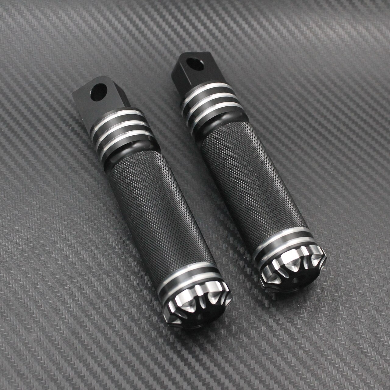 Motorcycle Black Foot Peg Footrest Pedal Shifter Nail Kits For Harley Touring Dyna Fatboy Sportster XL883 1200 Road King Softail