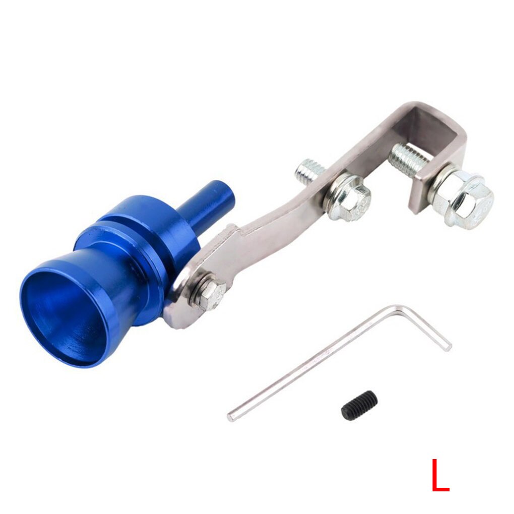Simulador de sonido Universal para coche, Turbo S silbato de sonido/M/L/XL, dispositivo de sintonización de vehículo, tubo de escape, silbato de sonido Turbo para coche: Blue L