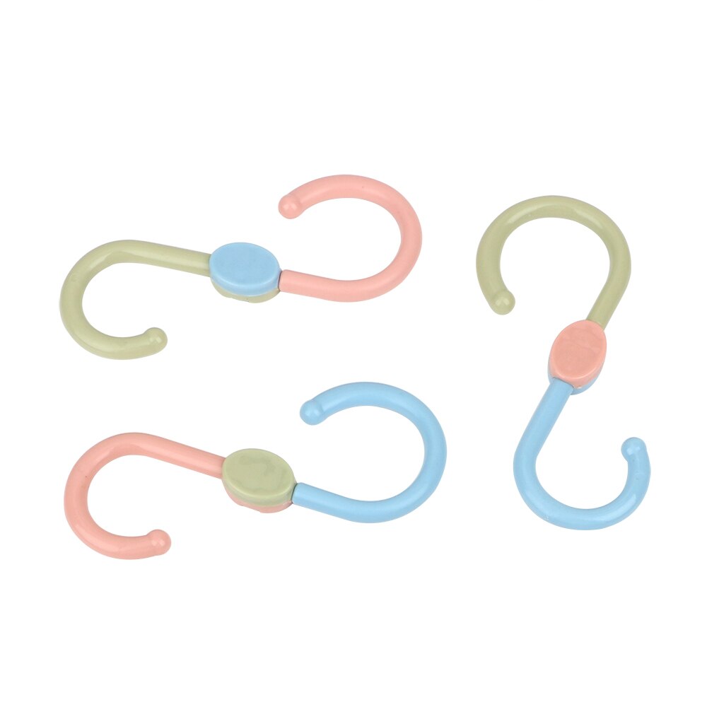Kitchen Hanging Hanger Plastic Clasp Storage Holders Organizer Clothes Hook Rack Home Accessories 3pcs/lot S Shaped Hooks